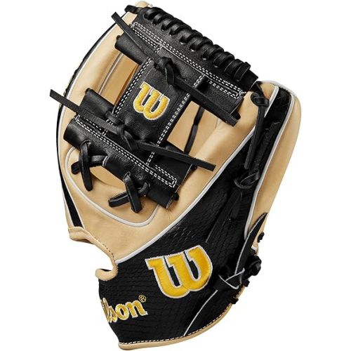 윌슨 Wilson 2024 A2K 1786 11.5” Infield Baseball Glove - Right Hand Throw, Blonde/Black