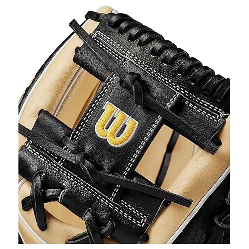 윌슨 Wilson 2024 A2K 1786 11.5” Infield Baseball Glove - Right Hand Throw, Blonde/Black