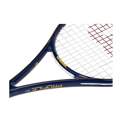 윌슨 Wilson Profile Adult Recreational Tennis Racket - Blue/Orange
