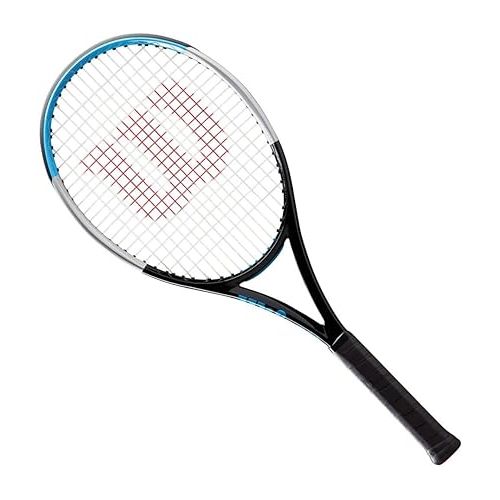 윌슨 Wilson Ultra Team V3 Strung Tennis Racquet - Economical Carbon Fiber Intermediate Racquet - Choice of Grip Size