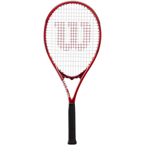 윌슨 Wilson Federer Pro Staff Precision XL 110 Gloss Red Tennis Racquet in Grip Size 4 3/8