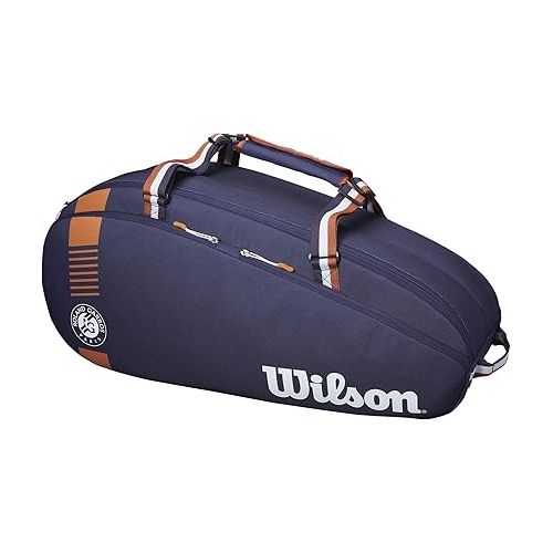 윌슨 WILSON Roland Garros 6 Pack Tennis Bag - Navy/RedClay