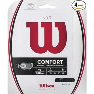 Wilson NXT 16 Gauge Black Color Multifilament Tennis String 4-Pack (4 Sets Per Order)