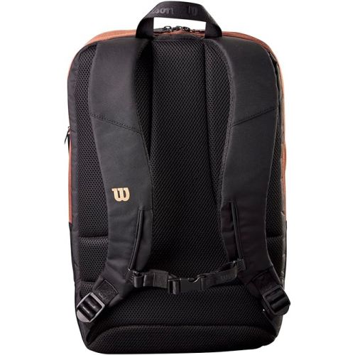 윌슨 WILSON Pro Staff V14 Super Tour Tennis Backpack - Brown, Holds up to 2 Rackets