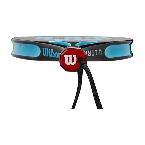 윌슨 Wilson Ultra Team V2 Padel Racket, Fiberglass/EVA, 366 g, Black/Blue, WR067011U2