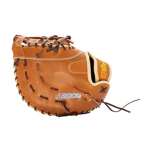 윌슨 Wilson 2023 A2000 A Chidester Game Model with SuperSkin WBW101017125 Fastpitch First Base Mitt-Left Hand Throw