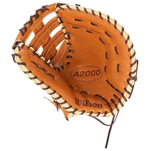 윌슨 Wilson 2023 A2000 A Chidester Game Model with SuperSkin WBW101017125 Fastpitch First Base Mitt-Left Hand Throw