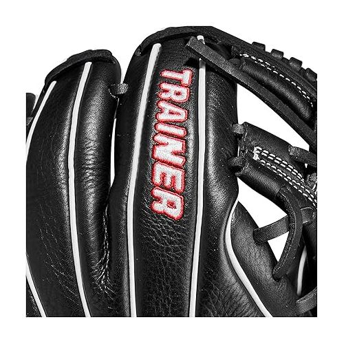 윌슨 Wilson Trainer Baseball Gloves - Black/Red