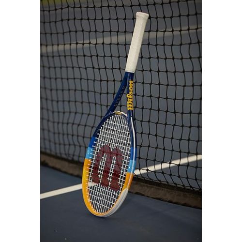 윌슨 Wilson Profile 25 Junior/Youth Recreational Tennis Racket, Navy/Orange