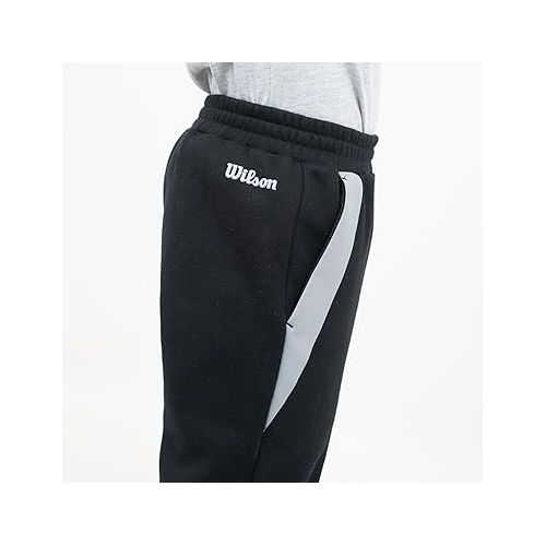 윌슨 WILSON Boys Fleece Jogger with Zippered Pockets - Boys Joggers for Athletic Activities, Kids Joggers Boys with Secure Storage