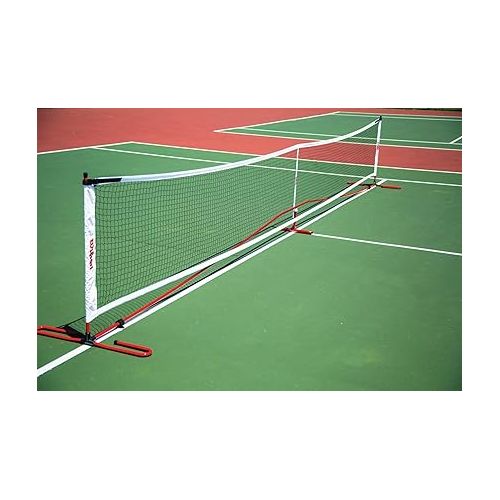 윌슨 Wilson Portable Pickleball Net System,Red/White