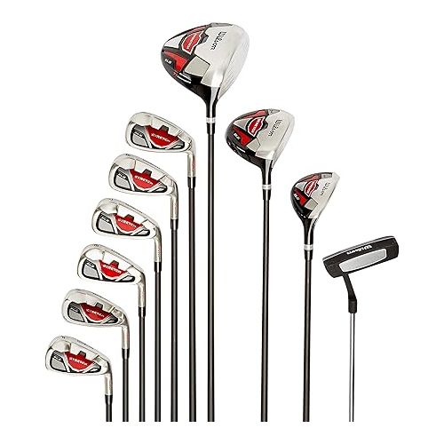 윌슨 Wilson Men's Stretch Golf Club 10-Club Set with Stand Bag