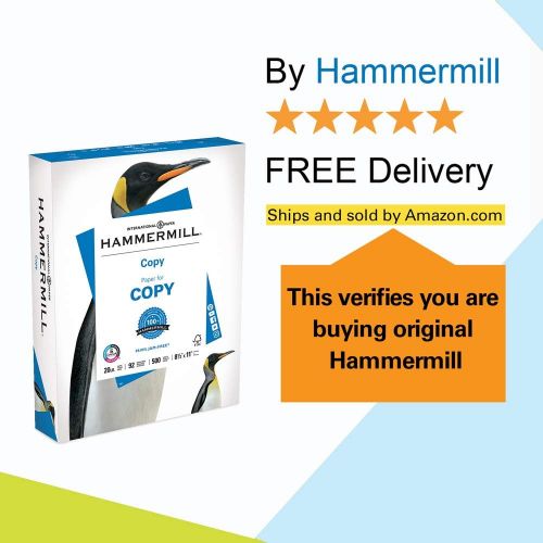 윌슨 [아마존 핫딜]  [아마존핫딜]HAMMERMILL Hammermill Paper, Copy Paper Poly Wrap, 20lb, 8.5 x 11, Letter, 92 Bright, 500 Sheets / 1 Ream (180400R), Made In The USA by Hammermill