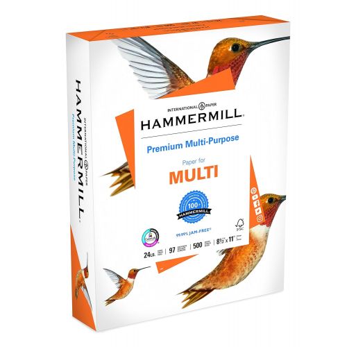 윌슨 [아마존 핫딜]  [아마존핫딜]HAMMERMILL Hammermuehle (Technik) Papier, Premium-Papier Poly Wrap, 10,9kg, 8,5x 11, Buchstabe, 97hell, 500Blatt/1Ries (105810) hergestellt in den USA Brief 2500 Sheets weiss