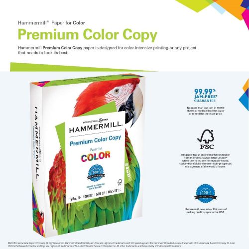 윌슨 [아마존 핫딜] [아마존핫딜]HAMMERMILL Hammermuehle (Technik) Papier, Color Copy Digital, 12,7kg, 8,5x 11, Buchstabe, 100Bright Brief 2,500 Sheets weiss