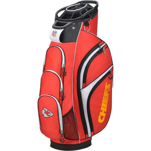 윌슨 Wilson Sporting Goods Wilson 2018 NFL Golf Cart Bag, Kansas City Chiefs