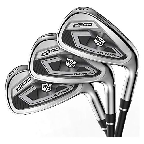 윌슨 Wilson Staff C300 Irons, Graphite, Senior, MRH, 4-PW, GW