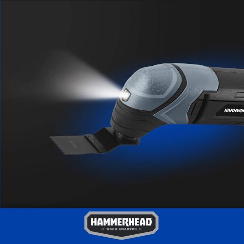 윌슨 [아마존베스트]Hammerhead 2.2-Amp Oscillating Multi-Tool with 1pc Flush Cut Blade, 1pc Semicircle Saw Blade, 1pc Sanding pad, 3pcs Sanding Paper - HAMT022
