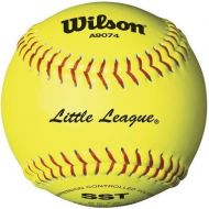 Wilson A9274 Little League Softball (12-Pack), 11-Inch, Optic Yellow