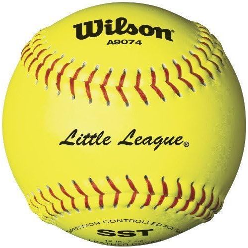 윌슨 Wilson A9274 Little League Softball (12-Pack), 11-Inch, Optic Yellow