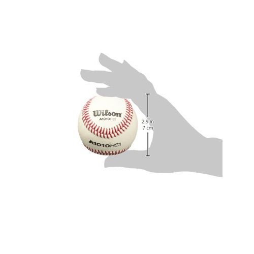 윌슨 Wilson SST HS1 Baseball (12-Pack), White