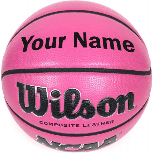 윌슨 Wilson Customized Personalized NCAA Pink Basketball Size 6 28.5