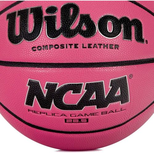 윌슨 Wilson NCAA Replica Game Basketball, Pink, 28.5-Inch