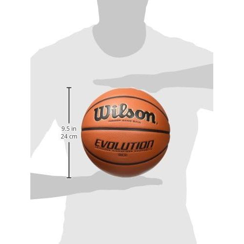 윌슨 Wilson Mens NCAA Evolution Basketball with Retail Packaging