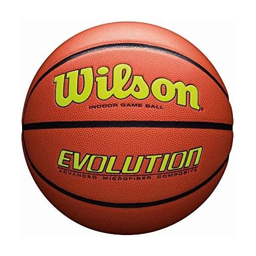 윌슨 Wilson Mens NCAA Evolution Basketball with Retail Packaging