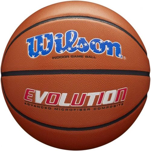 윌슨 Wilson Mens NCAA Evolution Basketball with Retail Packaging