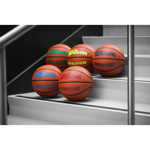 윌슨 Wilson Mens NCAA Evolution Basketball with Retail Packaging