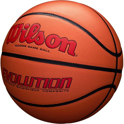 윌슨 Wilson Mens NCAA Evolution Basketball with Retail Packaging