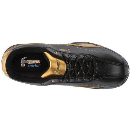 윌슨 Hammer Mens Black Widow Gold Performance Bowling Shoes- Right Hand Wide