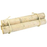 Wilson Enterprises Set of 3 Roped Bundle of Birch Logs, White