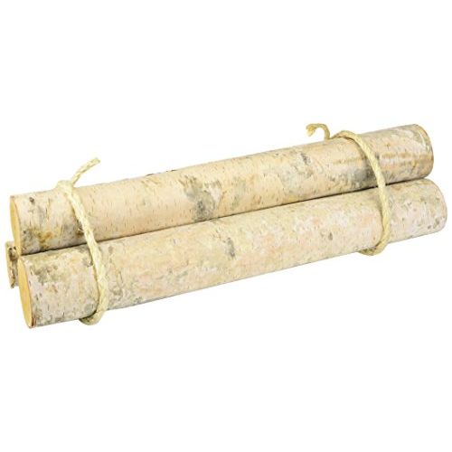 윌슨 Wilson Enterprises Set of 3 Roped Bundle of Birch Logs, White