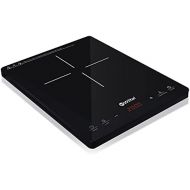 Wiltal Induction hob, Induction plate, 2000 W single Induction hob, portable hob with digital display, Induction plate, sensor touch control.