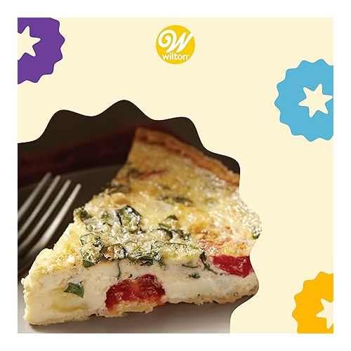  Wilton Excelle Elite Non-Stick Tart Pan and Quiche Pan with Removable Bottom, 11-Inch, Multicolor