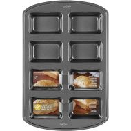 Wilton Perfect Results Non-Stick Mini Loaf Pan, 8-Cavity, 15.2 IN x 9.5 IN x 1.6, Gray