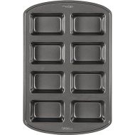 Wilton Perfect Results Non-Stick Mini Loaf Pan, 8-Cavity, 15.2 IN x 9.5 IN x 1.6, Gray