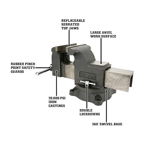  Wilton Shop Bench Vise, 8