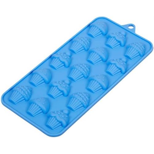  Cupcake Silicone Candy Mold, 15 Cavities