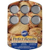 Wilton Perfect Results Premium Non-Stick Steel Cupcake and Muffin Pan, Muffin Top Size, 12 Cavity