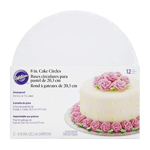  Wilton 8-Inch Cake Circle, 12-Pack