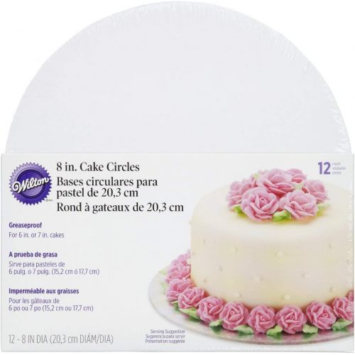  Wilton 8-Inch Cake Circle, 12-Pack