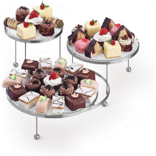  Wilton Cakes N More 3-Tier Cake Stand, Silver