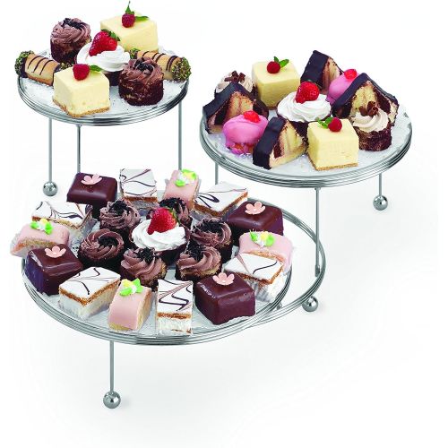  Wilton Cakes N More 3-Tier Cake Stand, Silver