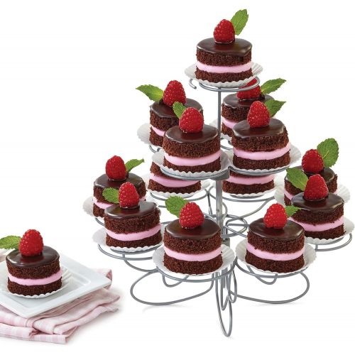  Wilton Cupcakes N More Small Cupcake Stand - Metal Dessert Stand