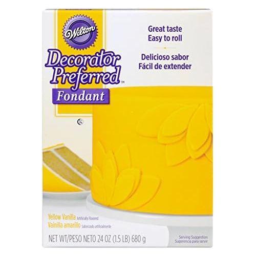  Wilton Decorator Preferred Yellow Fondant, 24 oz. Fondant Icing