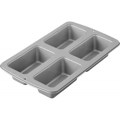  [아마존베스트]Wilton Recipe Right Non-Stick Mini Loaf Pan, 4-Cavity (2105-9101)