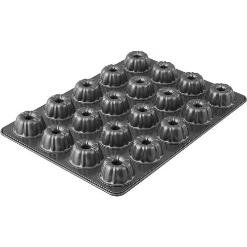  [아마존베스트]Wilton Perfect Results Premium Non-Stick Mega Mini Fluted Tube Pan, 20-Cavity